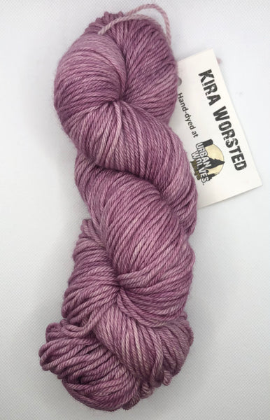 Urban Wolves Kira Hand-Dyed Worsted, Moody Mauve